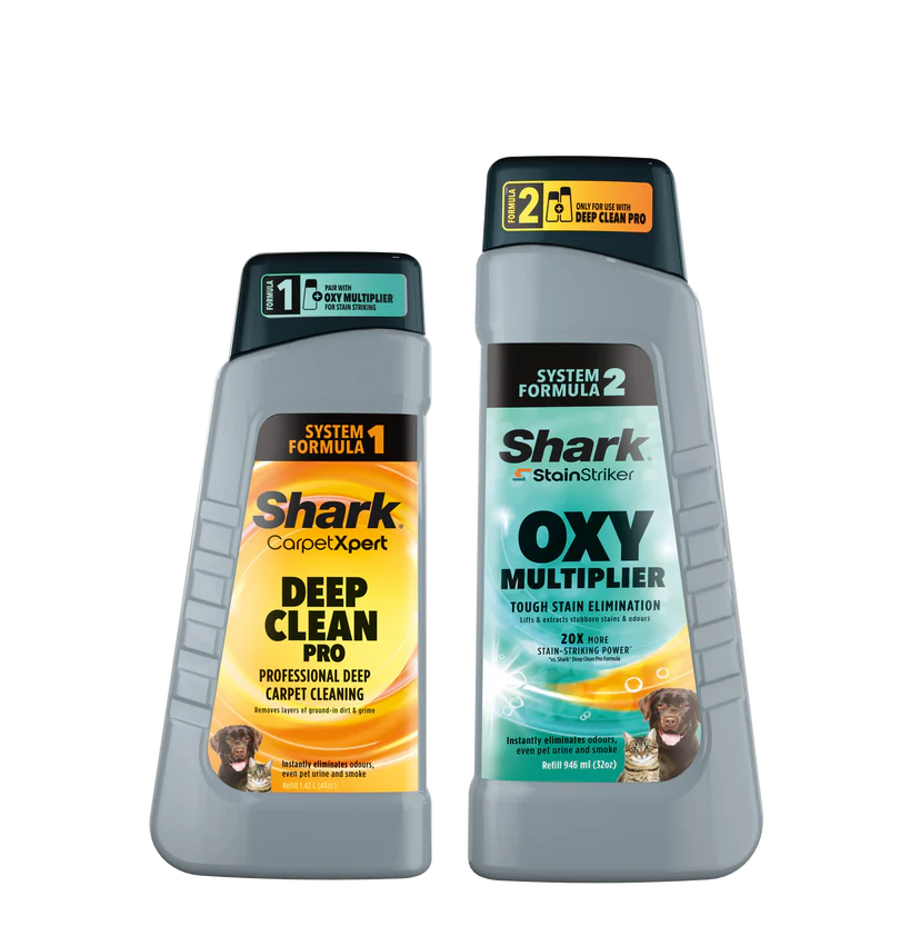Shark StainStriker Tisztítószer-készlet;  StainStriker Oxy Multiplier(946 ml) + CarpetXpert Deep Clean Pro(473 ml)
