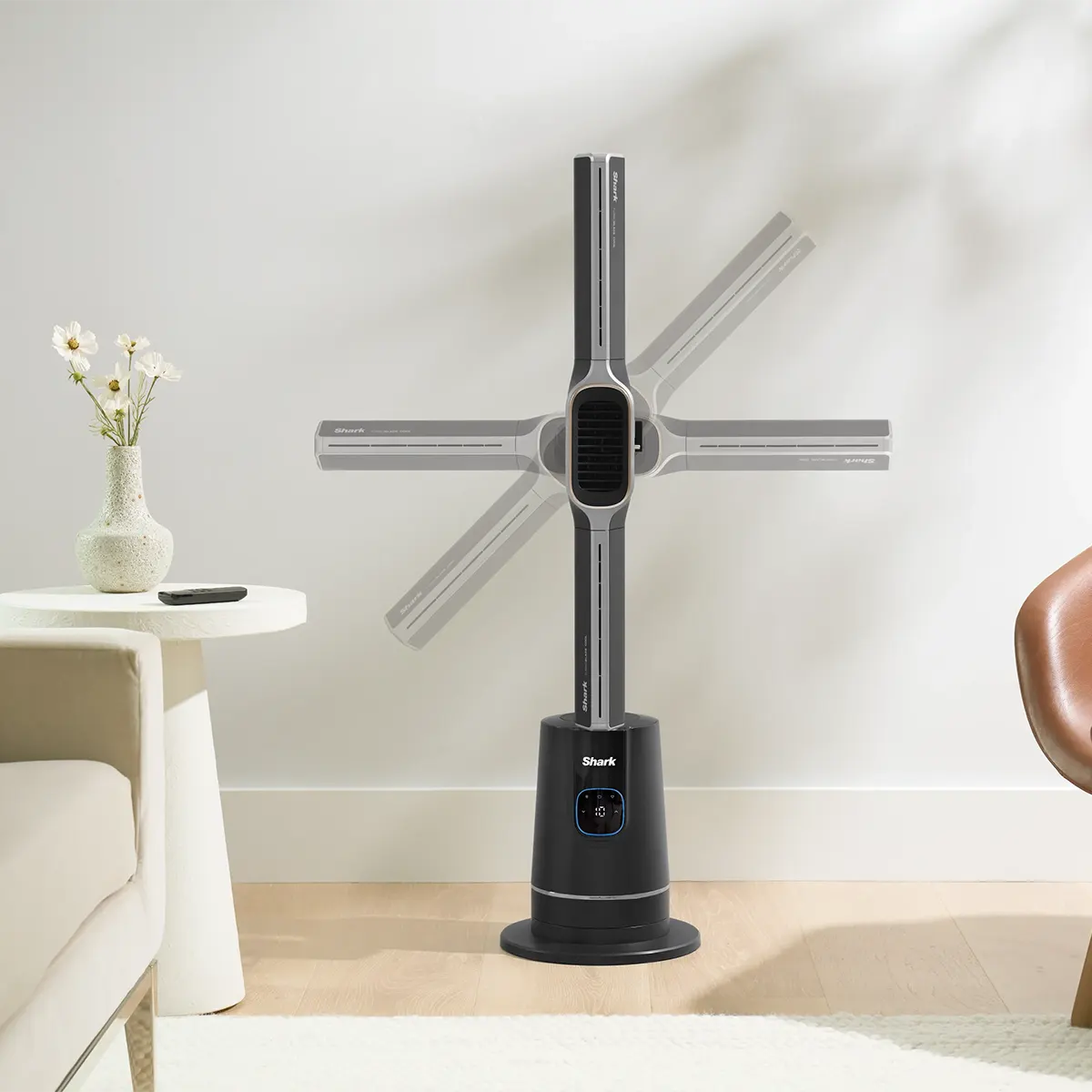Shark TH200EU TurboBlade 2in1 hűtő-fűtő nagy sebességű lapát nélküli oszlop ventilátor